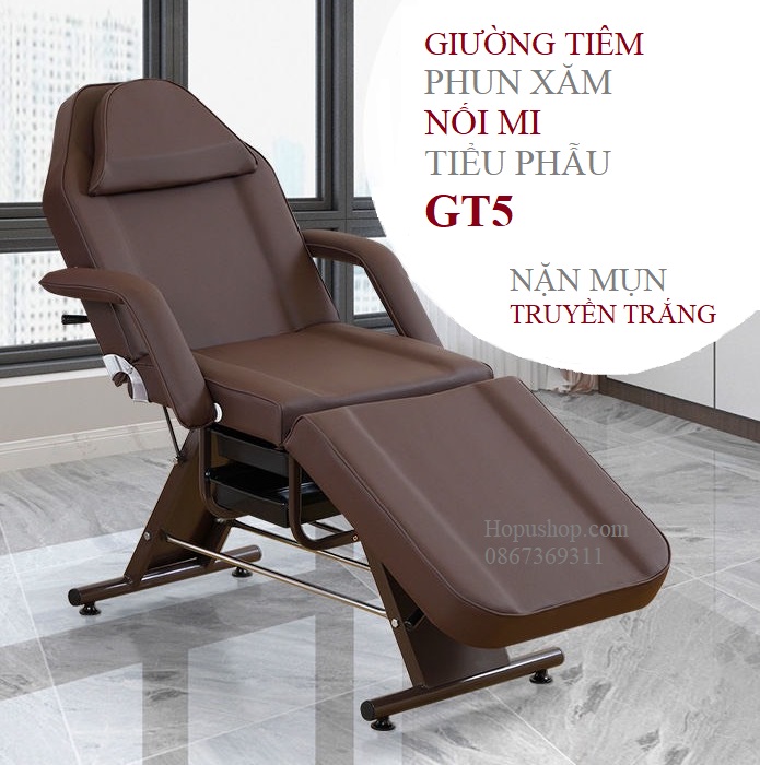 Giường tiêm Filler, phun xăm cao cấp GT5 (Nhập)