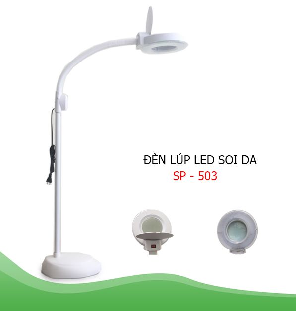 ĐÈN LÚP LED SOI DA CỔ NGỖNG CHÂN NẶNG 503