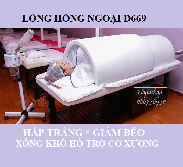 Lồng hấp trắng giảm béo hồng ngoại D669