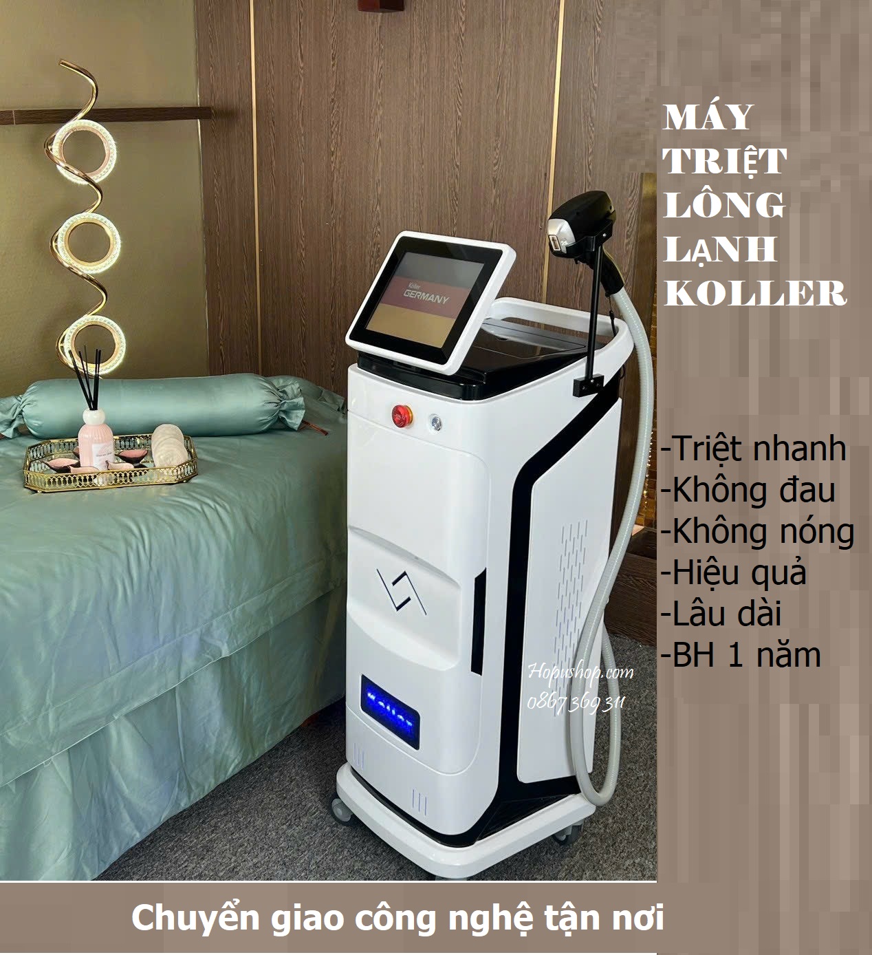 Máy triệt lông lạnh KOLLER