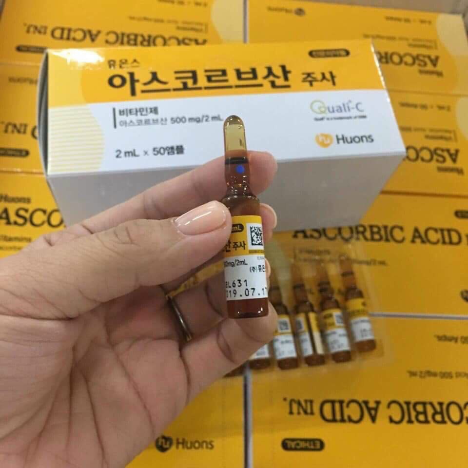 Tinh chất Vitamin C - Huons Ascorbic Acid (Hộp 50 ống x2ml)