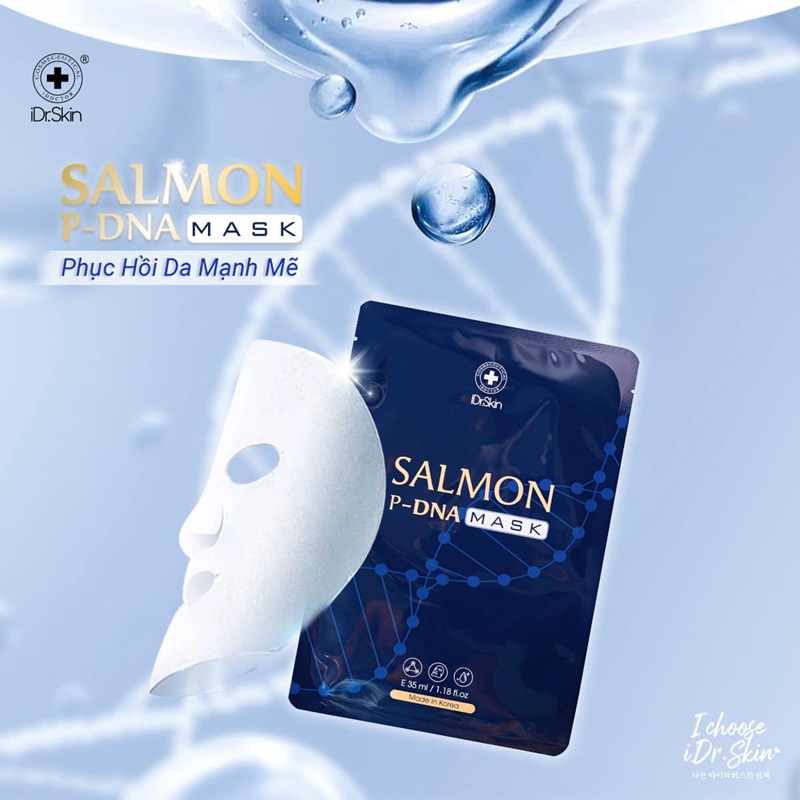 Mặt nạ cấp ẩm phục hồi Salmon P-DNA Mask Idr.Skin